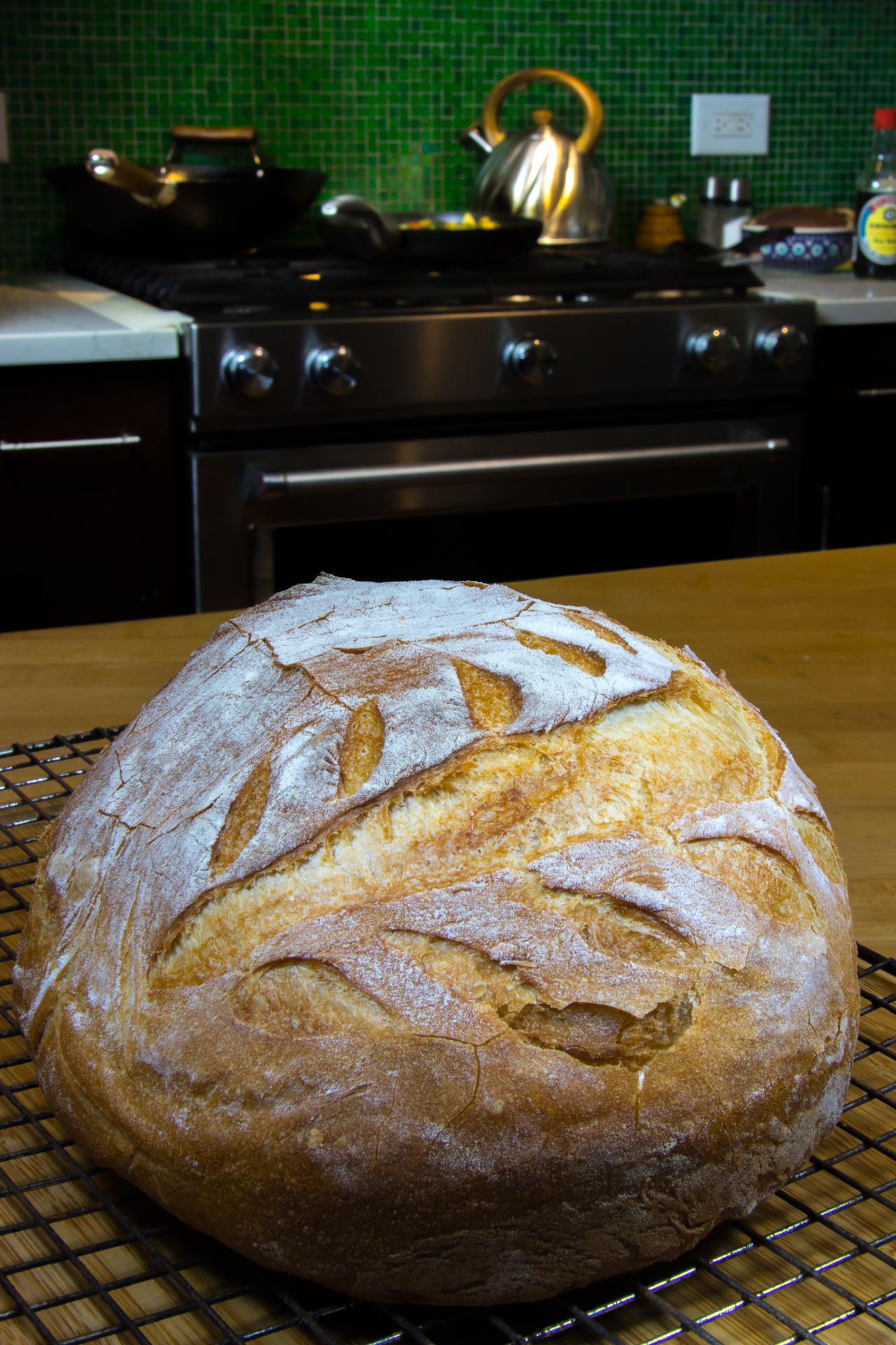 No-Knead Dutch Oven Bread - Crumbs & Caramel