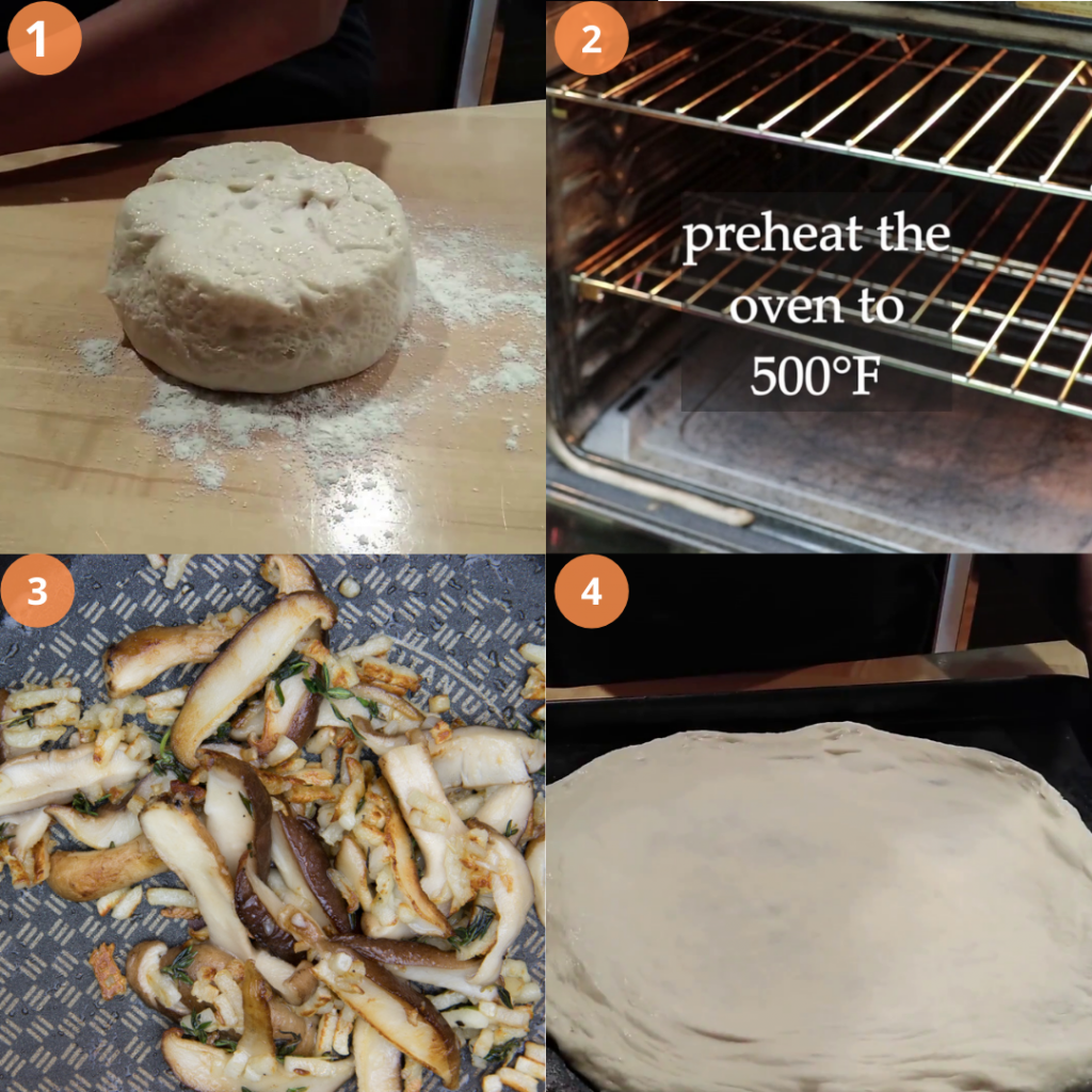 How to make Shitake Mushroom Pizza
