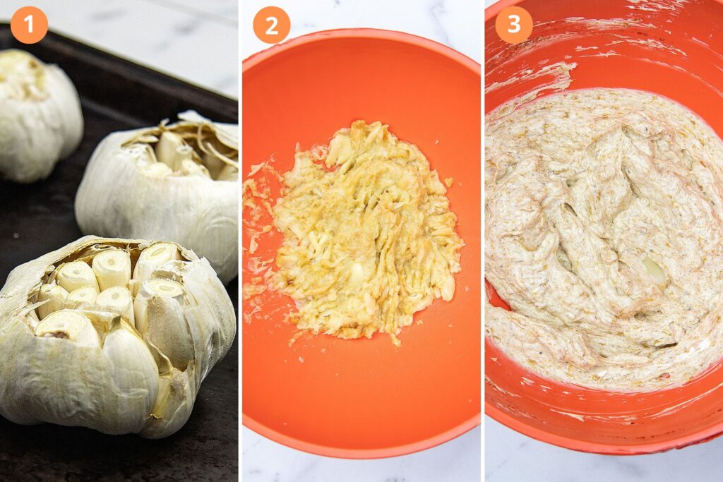 How to make Benihana Fried Rice (1) Roast the garlic heads (2) Mash the roasted garlic cloves (3) Mix with soy sauce, whipped butter, black pepper and lemon juice