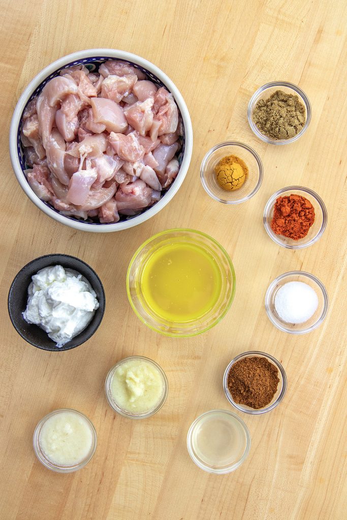 Marinade Ingredients - Butter Chicken
