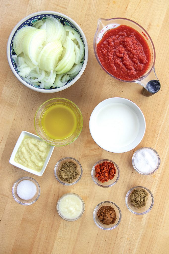 Ingredients for Butter Chicken Sauce