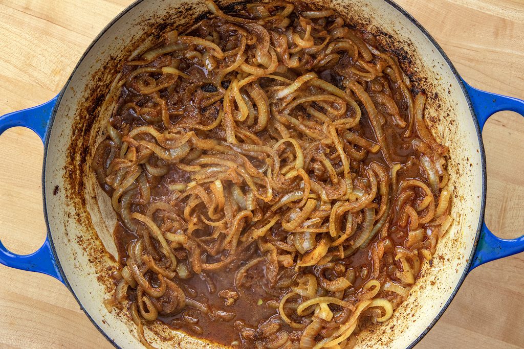 Fry the onions