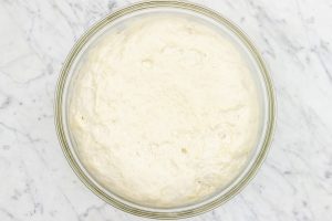 Naan dough will double in size