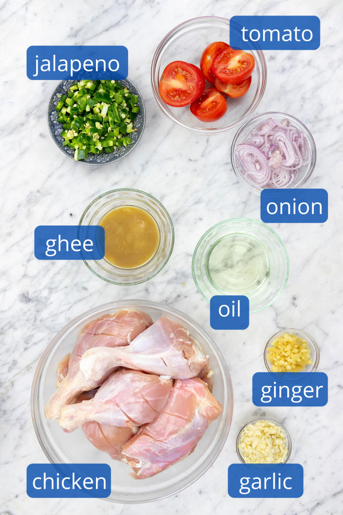 Chicken Karahi Ingredients 1