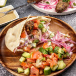 Beef Seekh Kabab with Salad