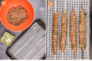 Form the Beef Seekh Kababs