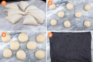 Pita Bread Dough Ball - Second Proof