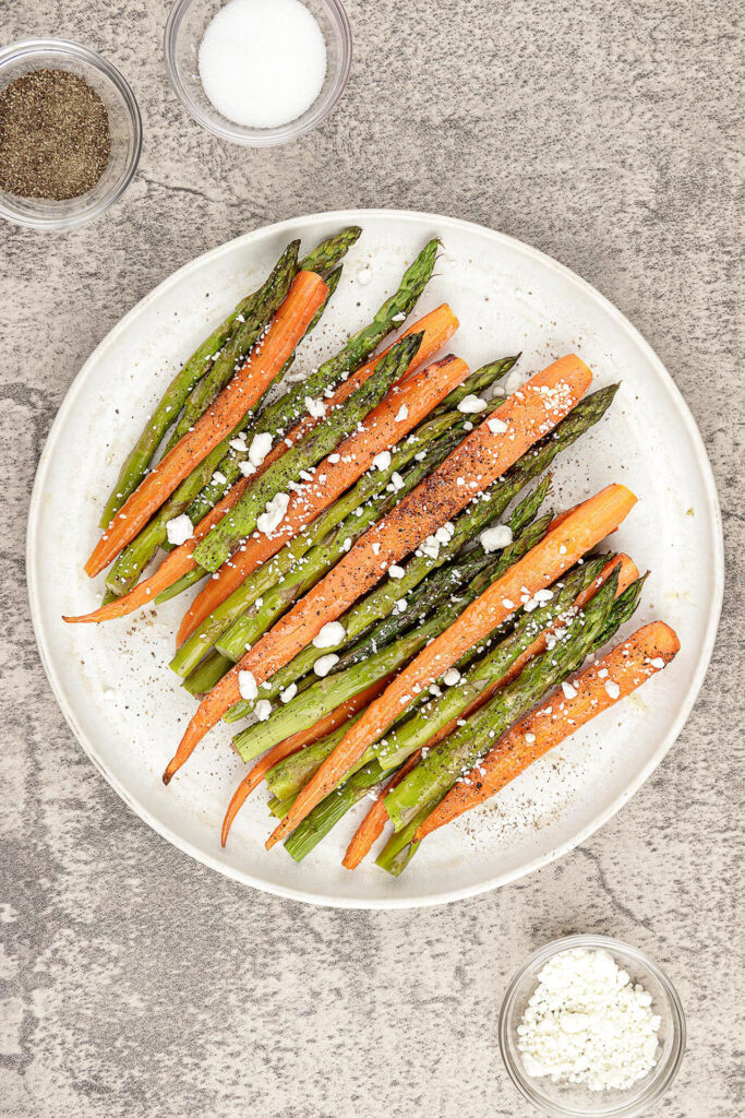Roasted Carrots and Asparagus